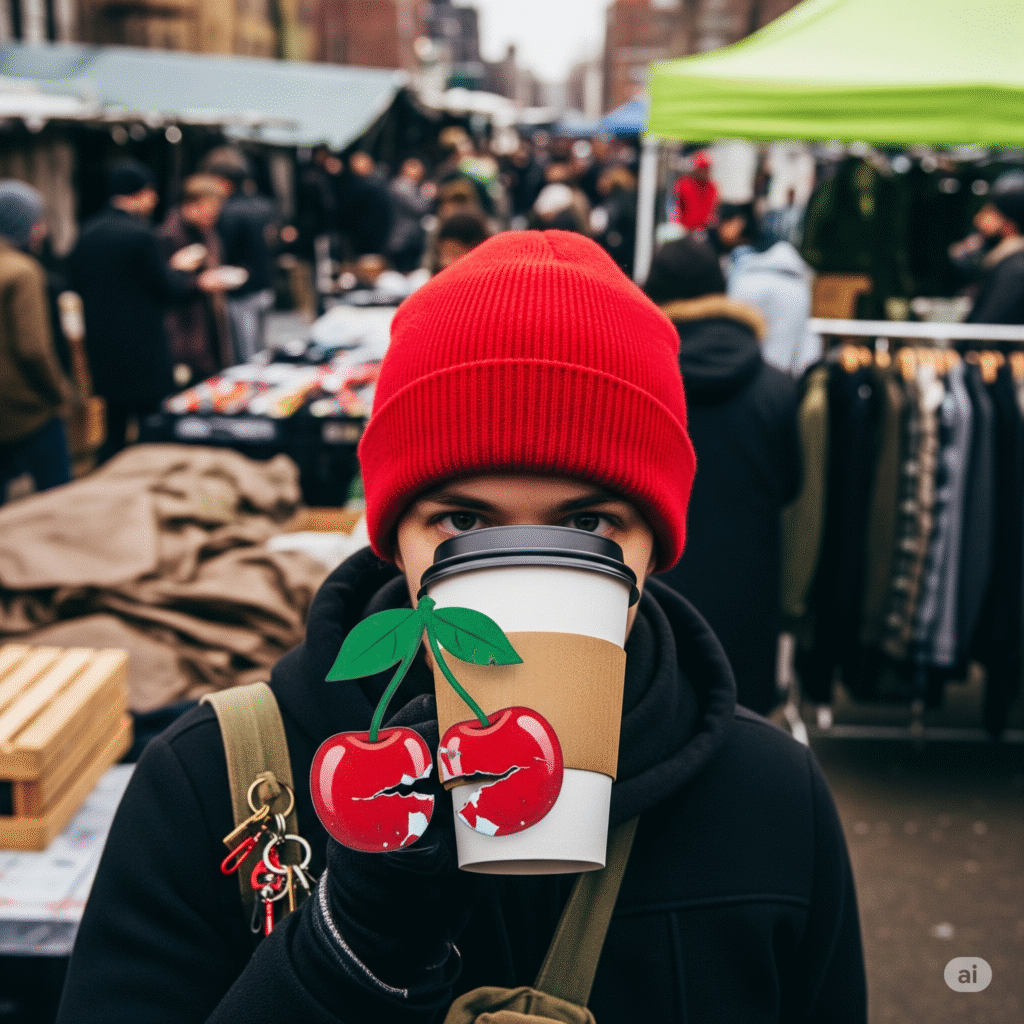 Bushwick Flea Market Vibe: Lo-Fi iPhone Shot