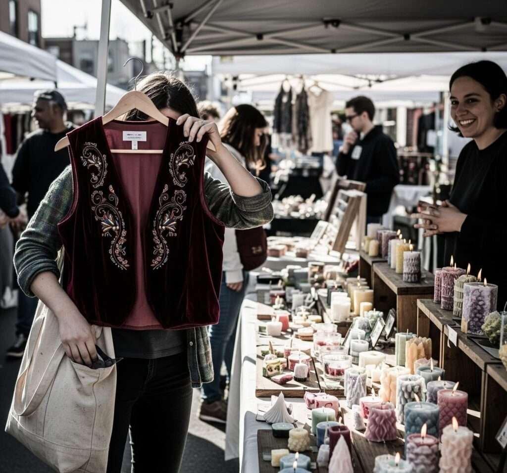Fishtown Market Find: Velvet Vest & Vintage Vibes