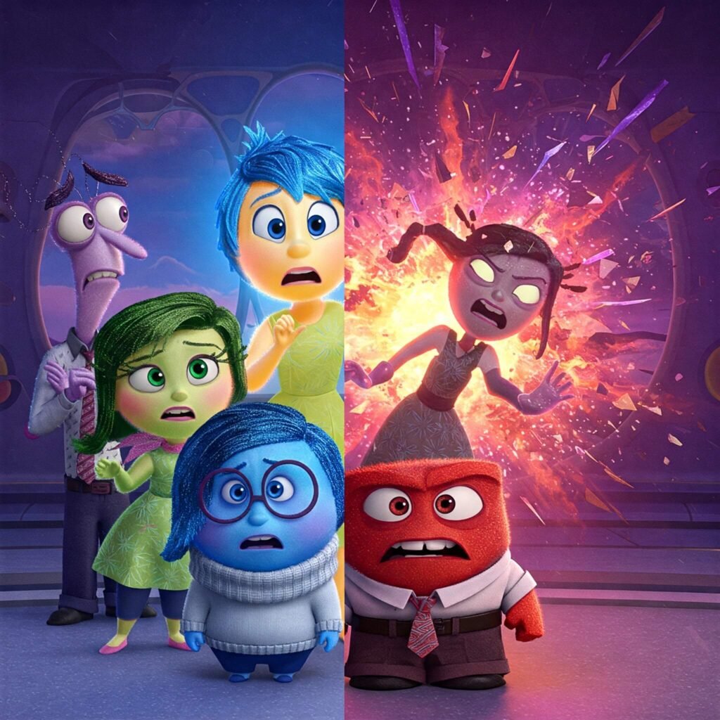 Inside Out: Core emotions vs. Anxiety.