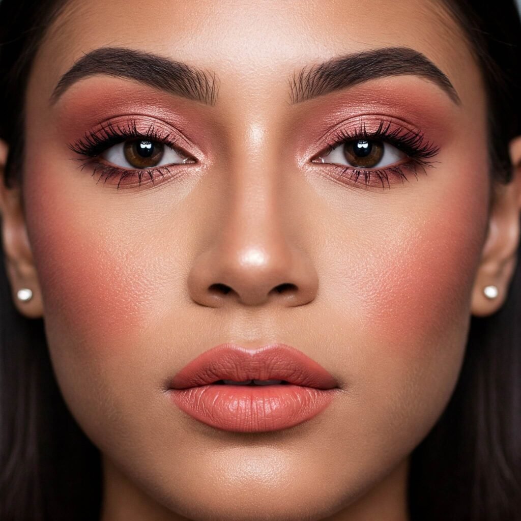 Medium Contrast Makeup Close-up