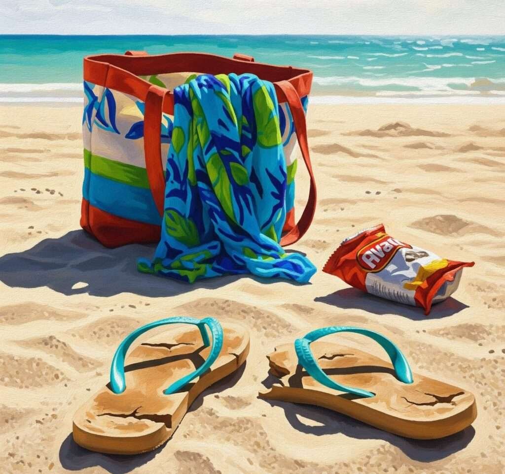 Broken Flip-Flop Beach Day