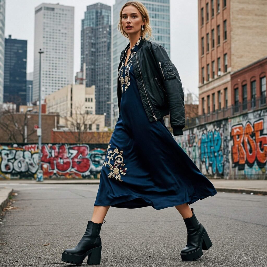 Neo-Medieval style meets modern city chic.