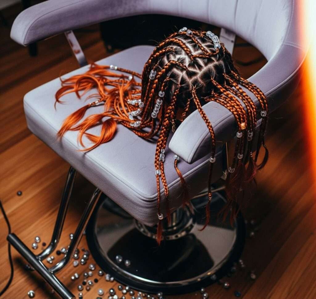 Bittersweet Braiding: Boho Knotless Hair & Beads