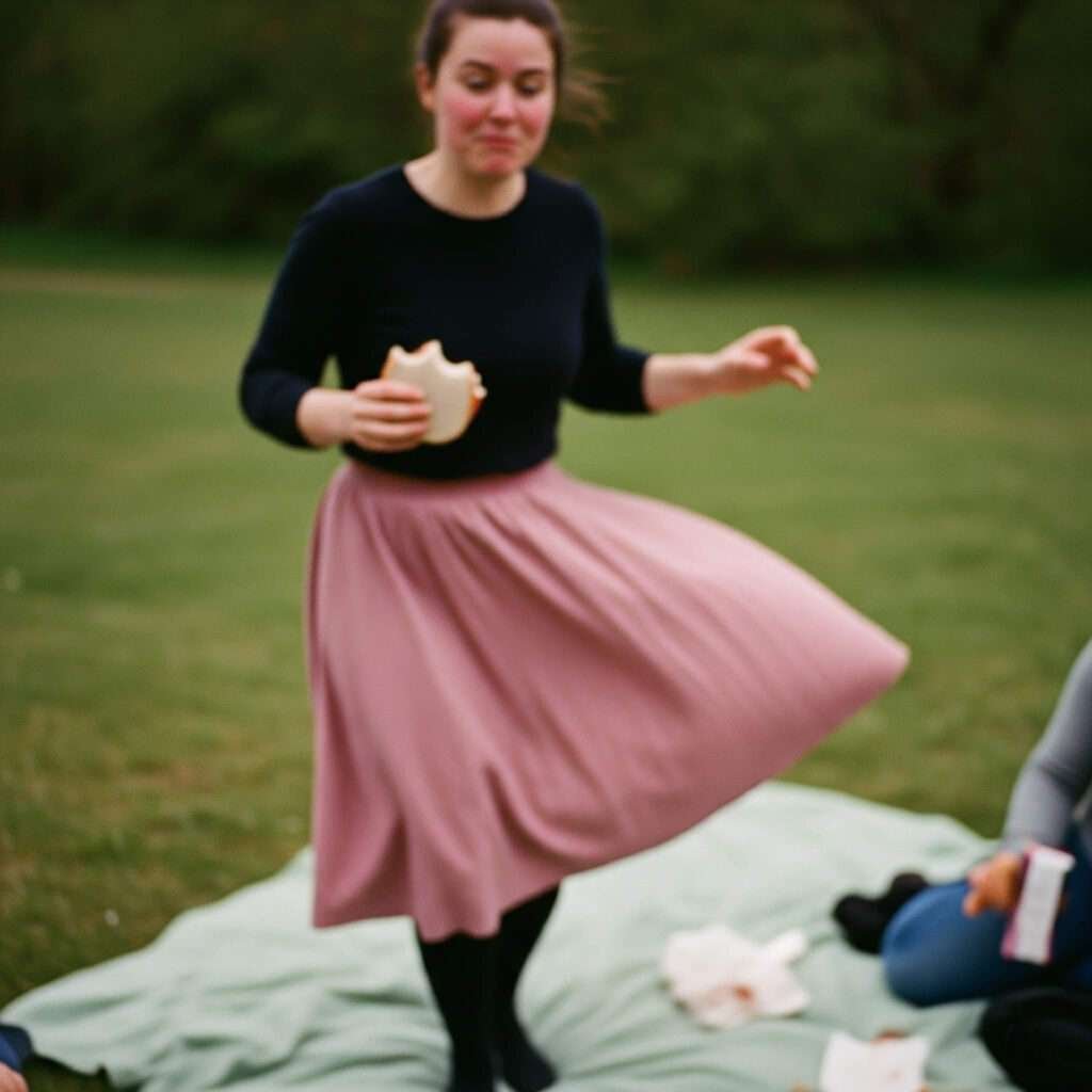 Funny picnic photo