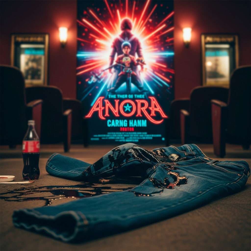Soda-soaked jeans in a theater with the Anora