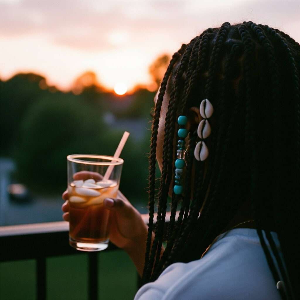 Atlanta Sunset Braids: Iced Tea & Seashells