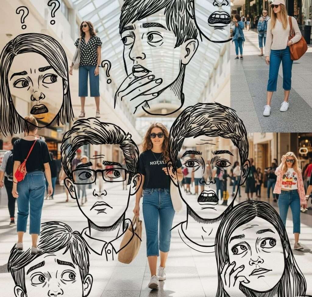 Gen Z's Reaction to Capri Leggings in LA Mall