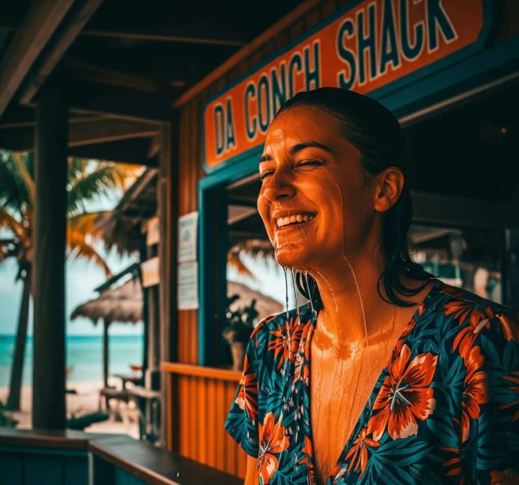 Dripping Rum Punch at Da Conch Shack