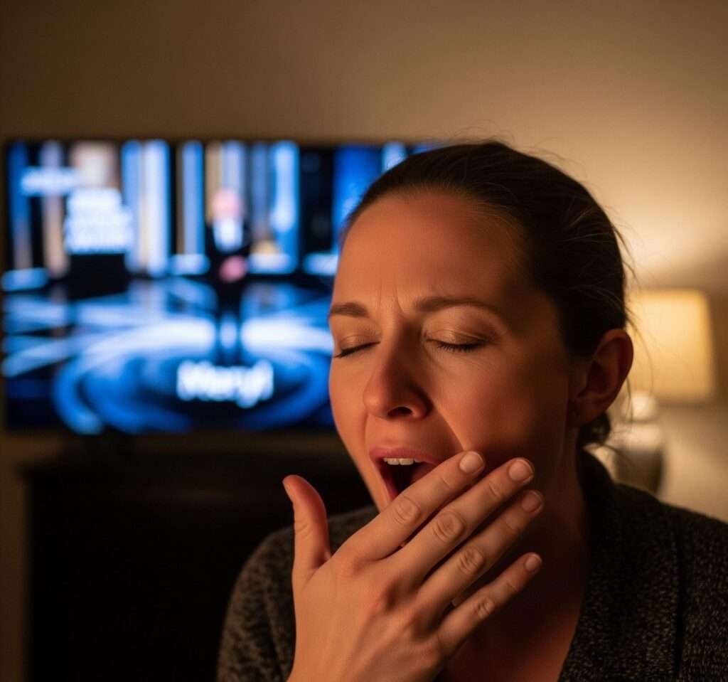Tired Meryl Yawning While Watching Awards Show