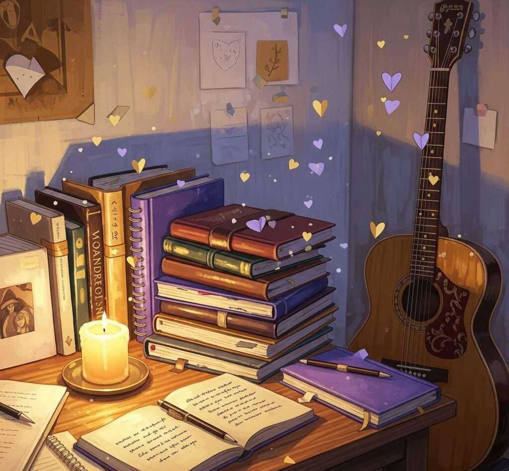 Cozy Studio: Journals, Guitars & Creative Flow