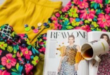 Print-On-Print Style: 7 Celeb Looks That Prove This Trend Has Gone A-List Floral & Geometric Prints Outfit with Spilled Coffee