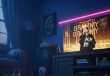 5 Artists Who Got Robbed at the 2025 GRAMMYs—And 3 Who Shocked Us All Chaotic Brooklyn apartment with Billie Eilish on TV.